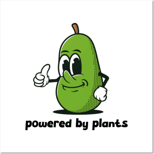 powered by plants Posters and Art